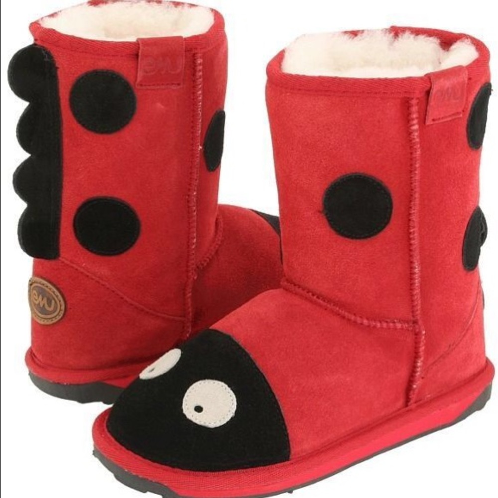 Emu Little Creatures Ladybug Boots